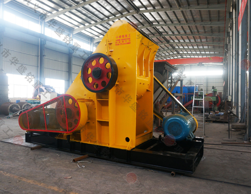 樹皮粉碎機，雙級粉碎機試機 華盛銘重工